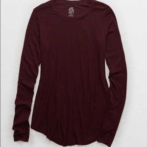 Aerie Real Soft Ribbed Long sleeve shirt